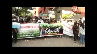 Goan youth out in Protest, marched to forest Dept, SaveMollem SaveGoa