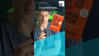 3 Mark Manson quotes from The Subtle Art of Not Giving a F**K :) #shorts
