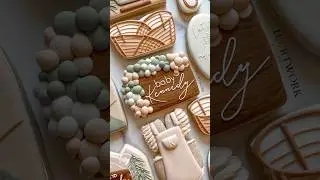 🌲Имитация древесины на печенье🍪 #украшениепеченья #королевскаяналивкапеченья #глазурьпеченья #иск...