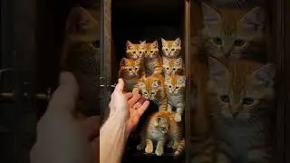Wow, they are so good at hiding! 🥰😆🤭 #cat #short #viral #cute