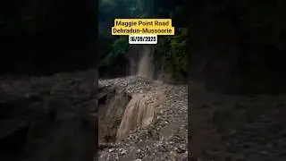 Mussoorie Road Blocked Dehradun 😱 #shorts #trending #disaster #landslide #dehradun #floodalert #risk