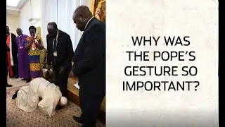 Pope Francis and the kissing of the feet of South Sudanese Leaders 1