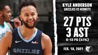 Kyle Anderson LETS IT FLY! Leads Team with Career-High SIX 3s vs Hornets | NBA Season 2020-21