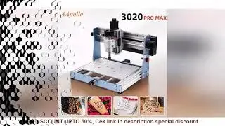 CNC 3020 Pro Max Engraving Machine, 300W Spindle Wood Router For Metal Acrylic, Milling Cutting Mach