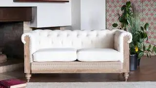 [Shabby Chic] Sofa Chesterfield Montaigu 2 Places