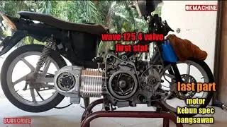 wave 125 4 valve spec 66 jetrod 6mm  - bahagian akhir