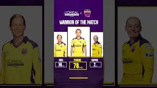 Warrior of The Match | TATAWPL | UP Warriorz