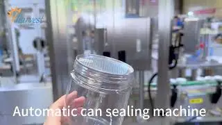 Automatic Can Sealing Machine for PET Jar , Plastic Can Closing Machine , Can Seamer Machine factory