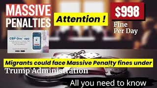 $998 Per Day Fines! Migrants Face Massive Penalties for Deportation Orders &ndash; Explained #immigration
