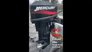 25hp Mercury 2-Stroke Running 02APRIL2023