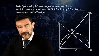 Miniclase de Geometría: Semicircunferencia, tangentes y ángulos - Profe Mauro Quintana