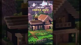 Building a Cherry Blossom Starter House in Minecraft!