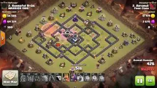 Super LavaLoon Attack in TH9 3 Star in War