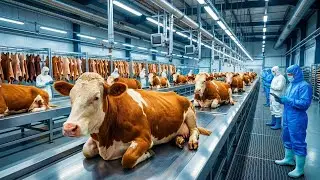 Inside a Modern Cow Leather Factory | How Premium Luxury Goods Are Made from Cow Skin | Full Process