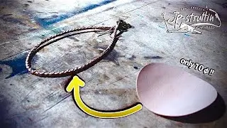 I turn a 10ø round leather into this