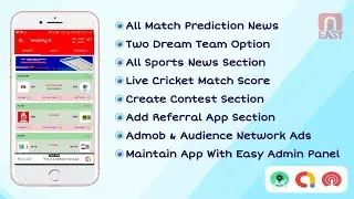 Dream11 Prediction Tips App Android Studio Source Code | For Targeting Upcoming IPL 2021 | MakeEasy