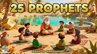 25 Prophets Names Song | Learn Adam to Muhammad | Islamic Cartoon for Kids