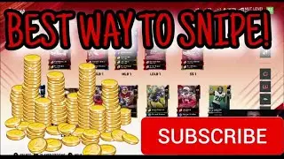 SNIPING TUTORIAL FOR BEGINNERS ! MADDEN 21 COIN MAKING METHOD!