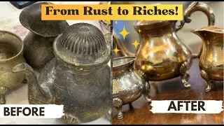 How to Clean Old Brass Items at Home | Step-by-Step Guide | Turn Tarnished Brass Into Gold -Tutorial