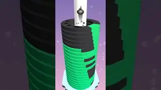 Satisfied 3D stackball gameplay with relaxing 😌#shorts #viral @minishortsgame