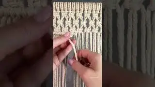 Горизонтальная брида из репсовых узлов #макраме #macrametutorial #уроки #macrame #макрамеабажур