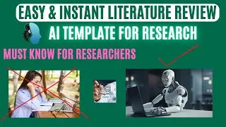 Easy & Instant Literature Review using AI Tool | AI Template for Research| Literature review Writing
