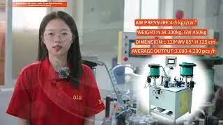 QLQ-1013D YG slider assembly machine 02 slider body & spring assembly #slidermachine #zippermachine