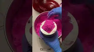 How to make pink cube bath bomb?