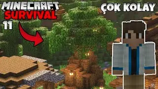 (&Ccedil;OK BASİT) Başlangı&ccedil; i&ccedil;in Ağa&ccedil; Ev Yapımı!! - Minecraft 1.20 Survival