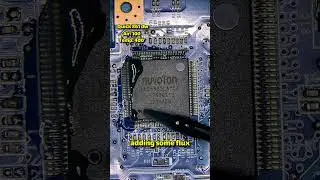 for picking up an IO chip first we add some flux and then heat for  4 minutes for lead free boards