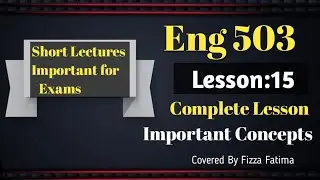 Eng 503/Lesson 15/Short Lecture/(ELT)English language teaching