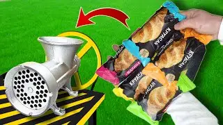 Experiment: Colorful Croissants vs Meat grinder / The Smashing SHOW