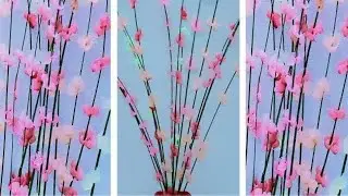 How to make candle flower using broom sticks/Broom stick craft/Reuse broom