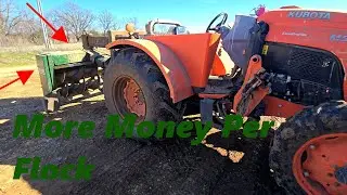 Windrowing Poultry Houses | KMC Windrower