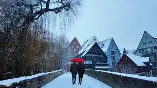 Ulm ❄️ Märchenhafte Altstadt im Winter｜Nach dem Narrenumzug｜4K Walking  Tour