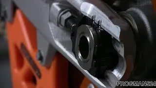 Works Connection Axle Block Kit Install on KTM 300