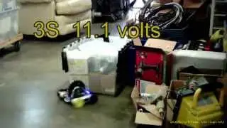 3lb  Combat Robot testing - Ebay 500 Rpm motors on dc-dc boost converter