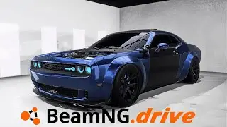 Insane 1,200HP MODDED HELLCAT CHALLENGER  TERRORIZING The Streets ON BeamNG Drive 🍷😈