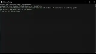How to Fix WSL Register Distribution failed with error 0x8007019e and 0x8000000d || AbhiBasics ||🔥💯