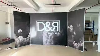 Portable Trade Show Light Box 80x200cm Seg Fabric Led Display 5min Setup for Exhibition Booth