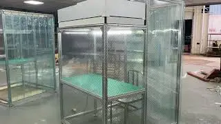 Supply Portable Mini Clean Room Workshop / Aluminium Modular Cleanroom Dust Free Work Station