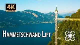 Drone flight around the Hammetschwand lift and Lake Lucerne [4K ULTRA HD]