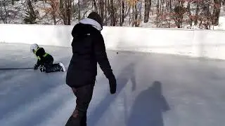 hockey sur glace lac blanc