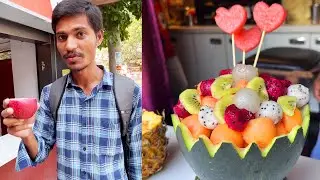 India's First Zero Waste Juice Bar | Eat Raja | Vijayawada | Indian Street Food | Street Food Zone