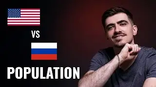 US population vs Russia (1800-2100) | Countries by population