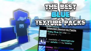 The Top 3 *BEST* BLUE Texture Packs For Hypixel Bedwars | Minecraft 1.8.9 FPS PVP Packs