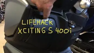 Kymco Xciting S 400i ABS - 2 Lifehacks that makes your life easier