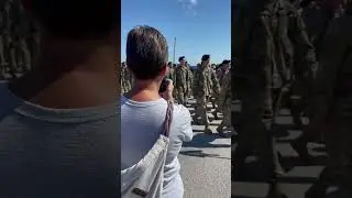 Military personnel march in formation#military #marching #soldiers #ceremony