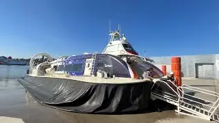 Посадка на судно на воздушной подушке! Один из двух единственных маршрутов в мире