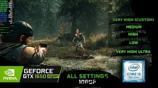 Days Gone  GTX 1650 SUPER + I3 8100 1080P Test All settings